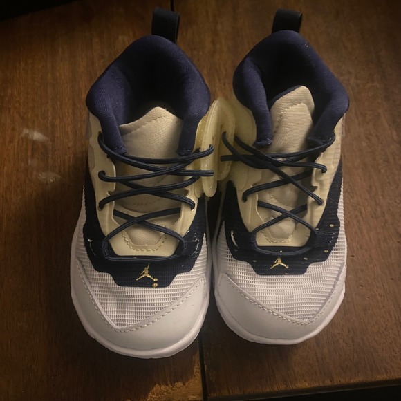 Nike Other - Nike Jordan Zion 1‎ TD Toddler Shoes Fossil Midnight Navy White DC2023 241 Sz 5c